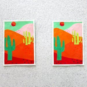 Blank Desert Paper Cards